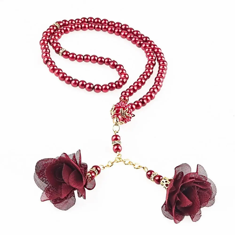 Luxury Muslim Gift Set Rose Tasseled Pearl Rosary Wholesale Shopping Islamic Items Ramadan 2023 Worship Societies Excellent Quality Mevlut Groups