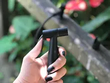 Toilet-Sprayer Faucet Shower-Tap Bathroom-Accessories Bidet Wall-Mount Frap Y50057 Black