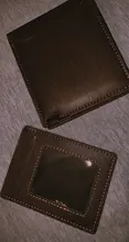 Cartera corta multifunción para hombre, cartera masculina con borde de hierro, informal, a la moda