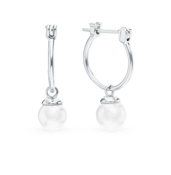 

Silver earrings with pearls sunlight sample 925