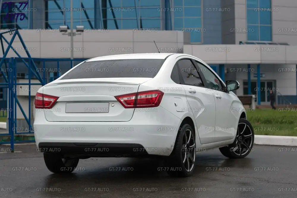 Спойлер на крышке багажника чехол для Lada Vesta Sedan-saber внешний материал ABS пластик Стайлинг тюнинг pad