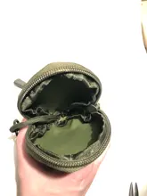1 ud. Monederos Mini llave EDC para hombre, monedero, bolsa militar, pequeño llavero de bolsillo, estuche de cremallera, bolso exterior