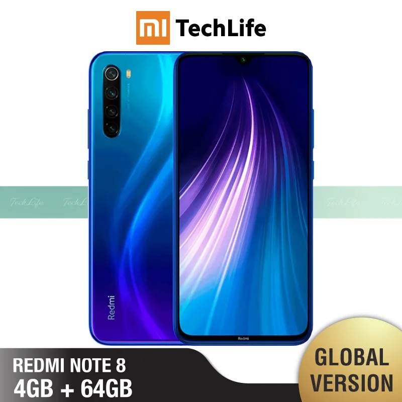 Глобальная версия Xiaomi Redmi Note 8 64 Гб ROM 4 Гб RAM(Совершенно /запечатанный) note 8, note8