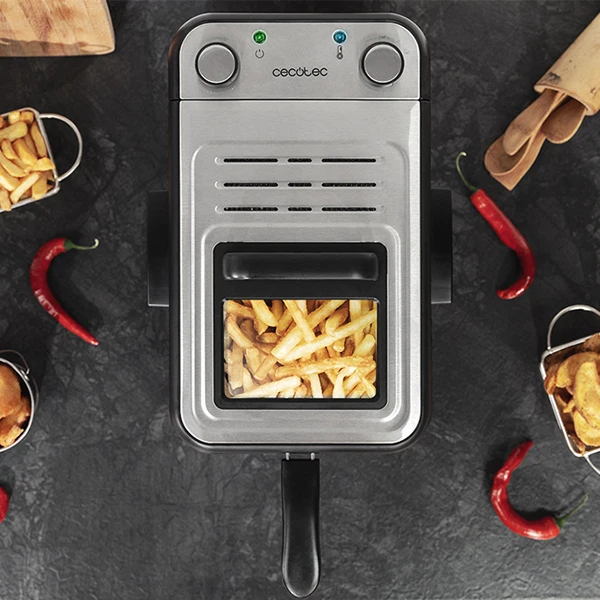 Фритюрница Cecotec CleanFry Infinity 4000 4 л 3270 Вт черный серебристый