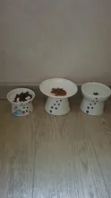 Container Pet-Bowl Pet-Feeder Pets Ceramic Dog Drinking-Feeding Cat Cute Cartoon 1PC