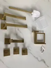 Brushed Hook Towel-Rack Hardware-Set Rail Soap-Dish Paper-Holder Bathroom-Accessories