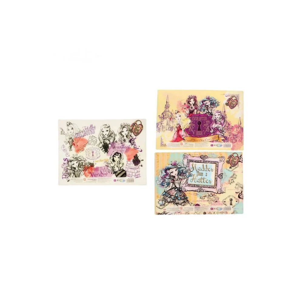 Покрытие на стол Ever After High для лепки и рисования пластик формат А4