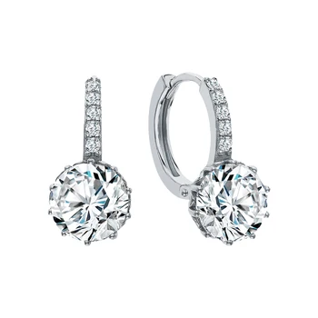 

Silver earrings with cubic zirconia sunlight sample 925