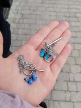 Pulseras de mariposa para parejas, brazaletes de diseño Ins para mujer, estudiantes, novia, hermana, regalo, Charms