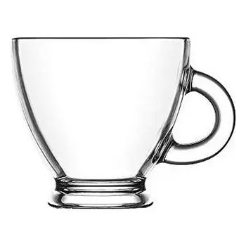 

Piece Coffee Cup Set LAV Roma 225 ml Crystal (6 Pcs)