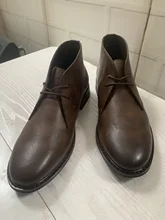 Botas de cuero para hombre, botines de estilo desierto, cómodos, a la moda, para caminar, talla 7 a 12, # KD581