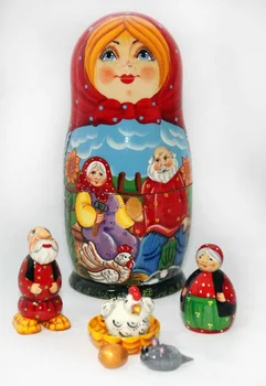 

Matryoshka fairy tale chicken ryaba (Pereslavl)