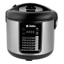 Мультиварка DELTA DL-6516 чёрная(Чаша 5 л, мощность 900 Вт, 30 программ, сенсорное управление