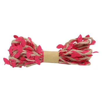 

2ar206 decorative rope with leaves, 3 M. (bright pink)