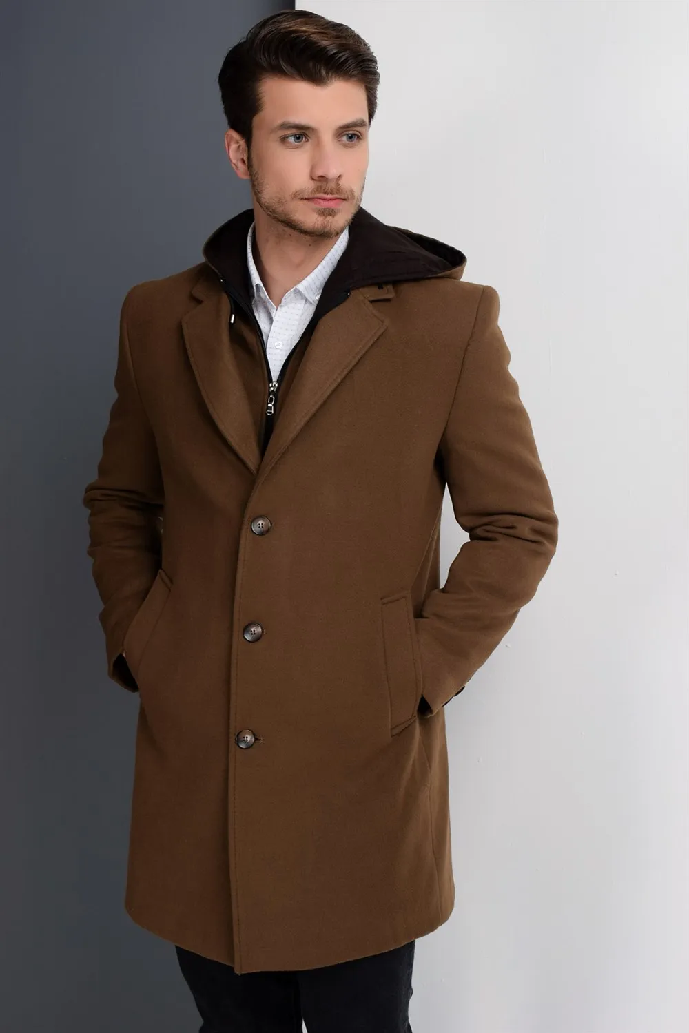 PLT8376 Пальто DEWBERRY-CAMEL