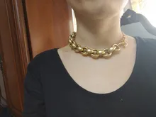 Choker Necklace Jewelry Lock-Link Thick Chain Pendant Women Ancient Steampunk Men Statement