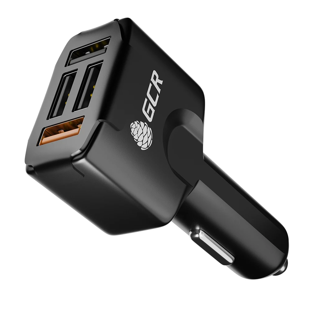 GCR Зарядное устройство в прикуриватель авто зарядка для телефона 4 USB port машину fast