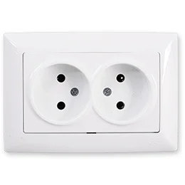 

PnpnElectrıc Gns Visage Ambiance Double Groundless Socket White 16A 220V AC