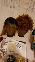 Soporte de cabeza de maniquí para práctica de cosmetología, cabeza de maniquí para entrenamiento africano para Estilismo de cabello, nuevo