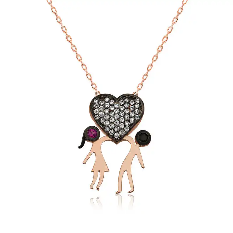 

Silver Lovers Lady Necklace