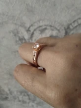 AAA + Zircon Cubic Zirconia 4 garra dedo anillo para mujer oro Color de rosa de cristal de moda de joyería de marca comentado DWR051M