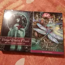 Cartas de oráculo de los espíritus de los animales, juego de cartas de Tarot completo en inglés para fiesta, juego de mesa de cartas familiar