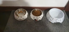 Pet-Bowl Stainless-Steel Melamine Dog And Removable 
