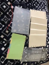 A5 A6 mate binder suelto Correa suelto cuaderno de hojas de papel de planificador página interior anillo archivador material de papelería regalo viajero