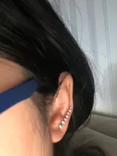 Pendientes de cristal con diamantes de imitación para mujer, Clip de perno, accesorios de joyería, regalos