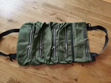 Rollo de herramientas enrolladas multiusos, bolsa de llaves enrolladas, utensilio para colgar, bolsa con cremallera
