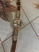 Reloj de pulsera de lujo para Mujer, cronógrafos de oro rosa, de diamante, femenino