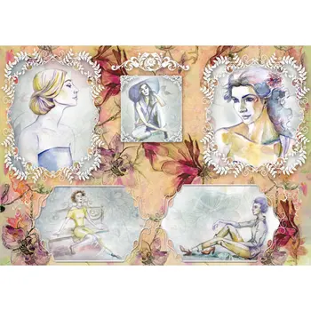 

Rice paper for Decoupage "" craft Premier "", A3, 25 g/m, "Girls" "cp01161