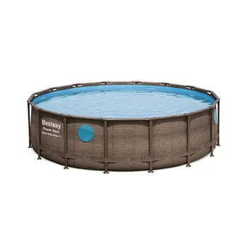 

Swimming pool PVC CIRC 48x122cm CART POWER STEEL view BESTWAY