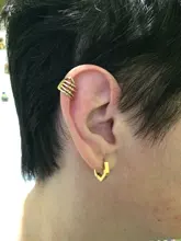 Yobest-pendientes de mano pequeña Estilo Vintage para hombre y mujer, aretes, Clip, Joyas Baratas al por mayor, Punk