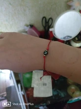 Pulsera hecha a mano con 26 letras, cuerda de rosca negra y roja, pulseras ajustables con iniciales del nombre para hombre y mujer, joyería con estilo para pareja