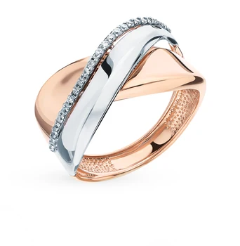 

Gold ring with cubic zirconia sunlight sample 585