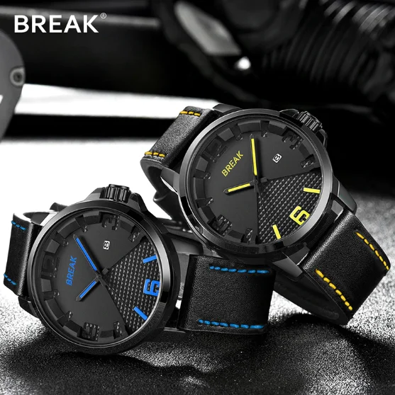 Мужские кварцевые стильные часы Break 3301