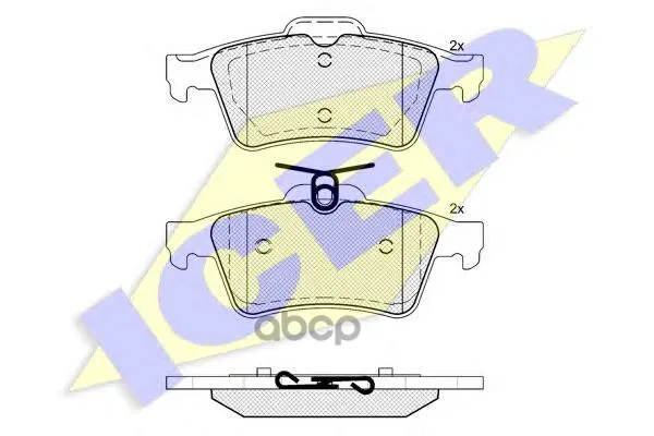 181651_колодки Дисковые Задние! Saab 9-3, Opel Vectra, Ford Focus 1.4-3.2 02 Icer 181651 Icer арт. 181651