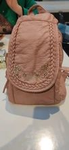 Mochila de cuero para mujer, morral escolar de alta calidad, color blanco nuevo, para chicas adolescentes, de viaje, 2020