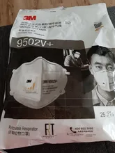 3M FFP2 mascarilla respiradora de 9502V, mascarilla de seguridad con filtro PM2.5, ffp2 transpirable, 3m, envío rápido