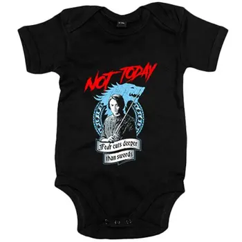 

Baby bodysuit Arya Stark Fear Cuts Deeper Than Swords Not Today