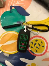 Cuero Luminoso de llave de coche para gran pared Haval Coupe H7 H8 H9 GMW H6, cubierta pequeña a rayas de Color, carcasa del mando a distancia, llavero