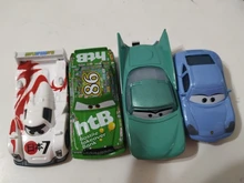 Disney Pixar Cars 2 3-Rayo McQueen Mater Jackson Storm Ramirez 1:55, coche en Miniatura de Metal fundido a presión, juguetes de Navidad para niños, regalos