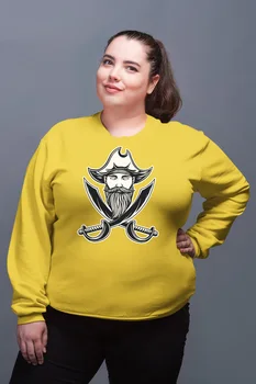 

Angemiel Wear Pirate And Swords Yellow Women Sweatshirts