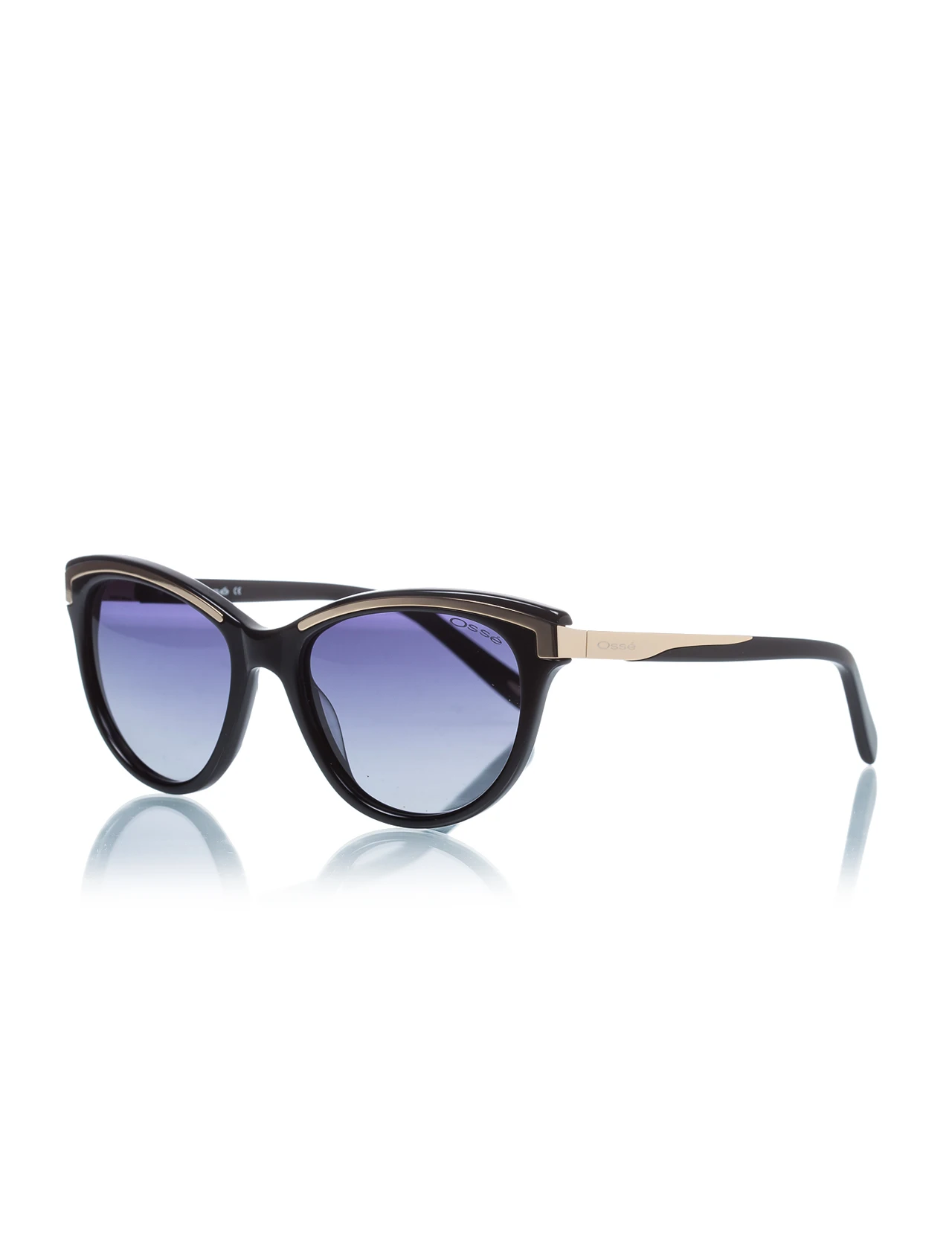

Women's sunglasses os 2350 01 bone black organic butterfly cat eye 53-17-135 osse