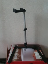 Trípode de mesa ajustable para fotografía, Mini monopié con Clip para teléfono, luz de relleno, Control por Bluetooth