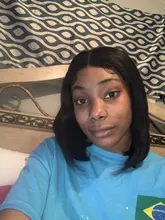 Luvin-mechones de cabello humano postizo brasileño, extensiones de cabello humano liso con cierre frontal de encaje 4X4