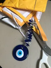 De moda turco de la suerte griego mal de ojo azul abalorio colgante regalo azul Lámpara de trabajo de vidrio auto amuleto de la Cábala varios tamaños