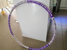 Aros deportivos para Fitness, herramienta de gimnasio, tubo de acero inoxidable, espuma gruesa elástica, desmontable, amigable con la piel, cintura, Círculo de Hoola para pérdida de peso