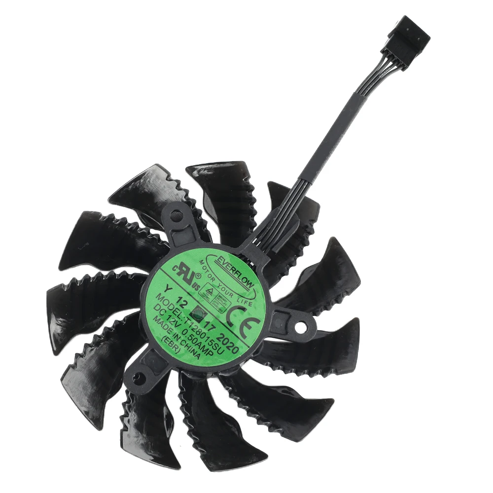 Original Placa de Vídeo Ventilador Refrigerador para Gigabyte Rtx 3070 Jogos Gv-n3070gaming Oc8gd Placa Gráfica 82 mm T128015su 4pin 0.5amp - Imagem 4